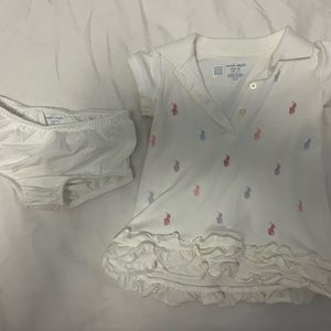 Baby dress and bloomer